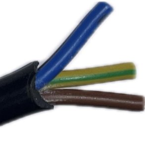 3X1 Kabel 3x1kv rund/sort  100m