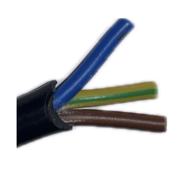 3X1 Kabel 3x1kv rund/sort  100m