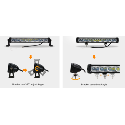 Fjernlysbar med positionslys, 307 mm. 