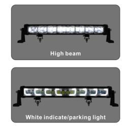 Fjernlysbar med positionslys, 434 mm.