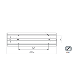 Interirlys med kontakt, 12/24v, 30LED, 2 styrker