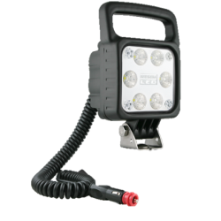 LED arbejdslampe ledning/stik/hndtag/afbryder.