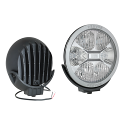 Fervor fjernlygte, 2400 Lumen (ref 50), 28W, 6 LED, Krelys m. parkeringslys (dual) (3W), 12-24V