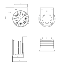 Sirenehjtaler, 50W, 4 Ohm