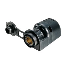 DIN-stik til pbygning, 16AMP, med beskyttelseshtte