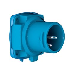 Rettbox Inlet stik, uden luft, bl, 2P, 20A, 12V