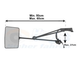 SEKUNDO 2 skrmspejle , par konveks