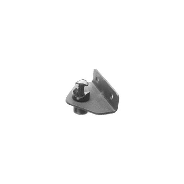 TOPBESLAG til 18 mm. arm, sort. 69 mm. bred.