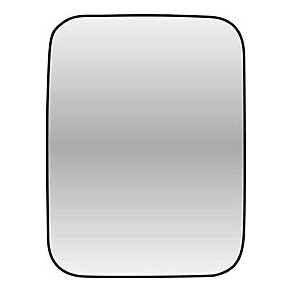 191 x 253 mm. Konveks spejlglas