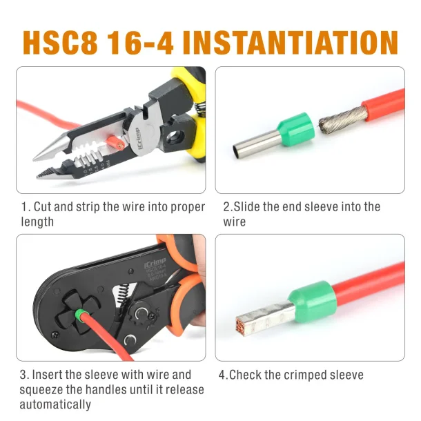 Klemmetang til 6-16mm terminaler og tyller
