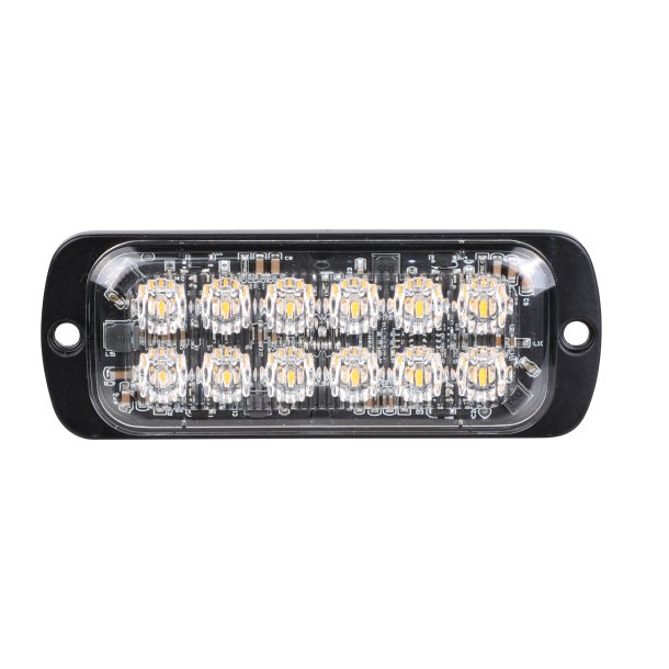 Supplerende blink, Gul, 12-LED, 9-30v, R65 Class II, 5 meter ledning, Natsnkning