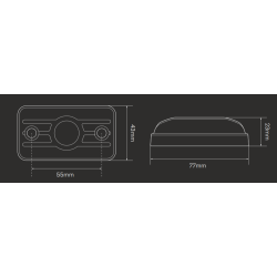 Mini Scene Light, 3x5W, Sort hus