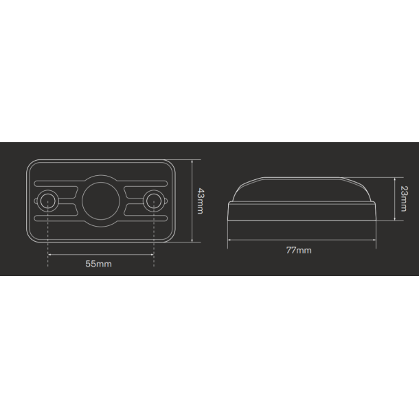 Mini Scene Light, 3x5W, Sort hus