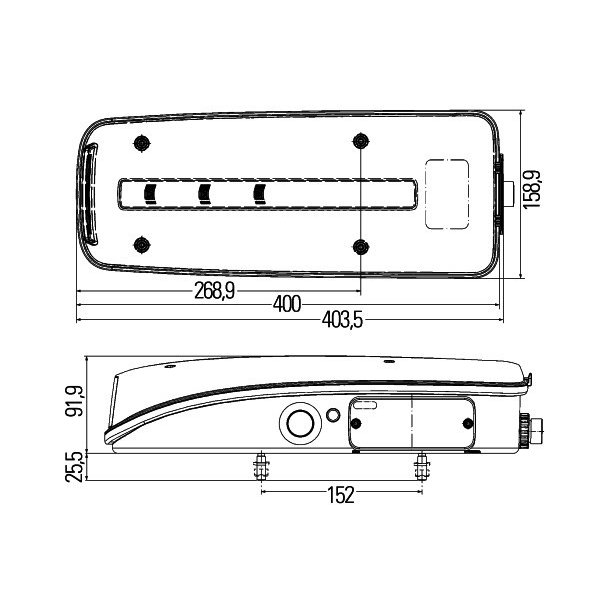 LED baglygte, MAN TGS/TGX 08> Venstre 24V