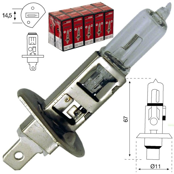 Halogen pre H1 12V/55W P14,5S konomiversion