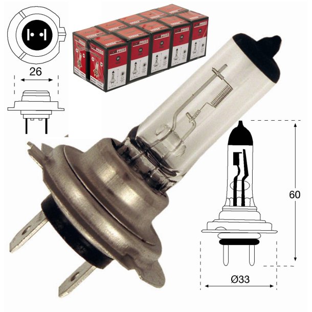 Halogen pre H7 12V/55W PX26D konomiversion