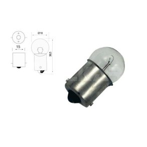 SIGNAL PRE 24V/5W R5W BA15S (2 stk.)