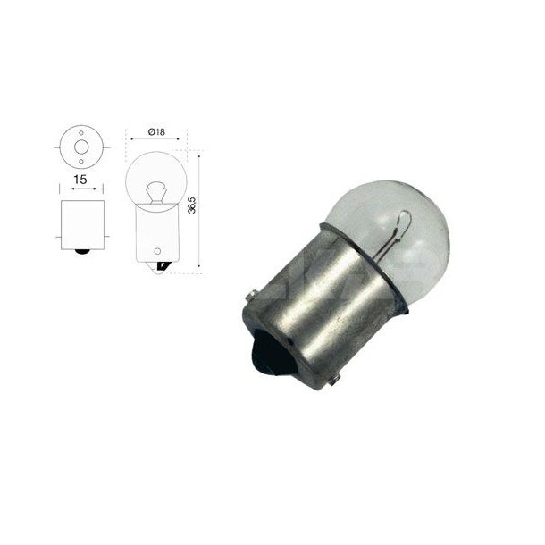 SIGNAL PRE 24V/5W R5W BA15S (2 stk.)