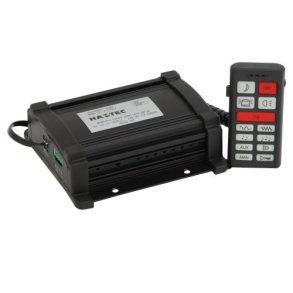 Sireneforstrker 100W, 5 toner, styres fra hndst og kretjets horn. 24V