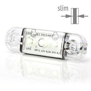 Positionslygte 3 LED slim hvid 9-36V (hvid)