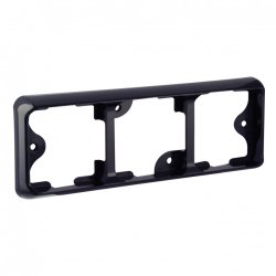 100-serie sort ramme til 3 moduler