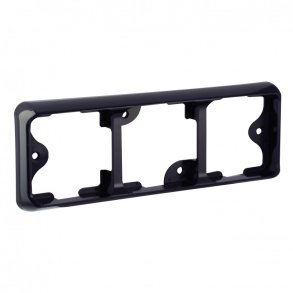 100-serie sort ramme til 3 moduler