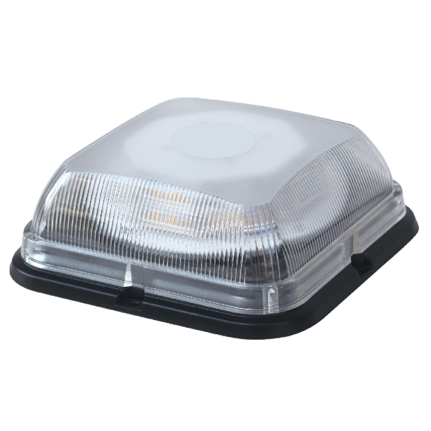 Firkantet LED blink, gul/bl, 9-30V, 96W