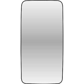 189 x 368 x 42 mm. Konveks spejlglas R1800 mm./24V