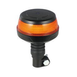 Kompakt LED blink, gult glas, 12/24V, stangmonteret, CISPR class 5