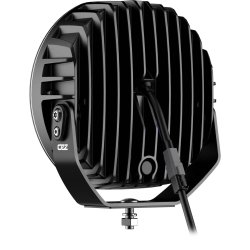 OZZ 7" fjernlygte med gult og hvidt positionslys, Ref. 50, Sort hus