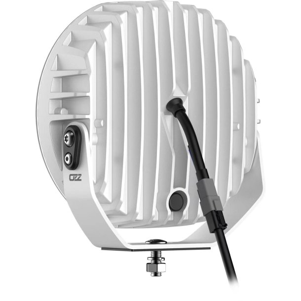 OZZ 7" fjernlygte med gult og hvidt positionslys, Ref. 50, Hvidt hus