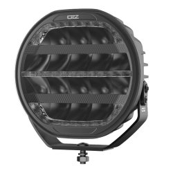 OZZ 9" fjernlygte med gult og hvidt positionslys samt blitz, Ref. 50, Sort hus