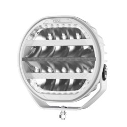 OZZ 9" fjernlygte med gult og hvidt positionslys samt blitz, Ref. 50, Hvidt hus