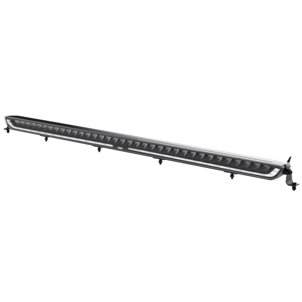 OZZ XB1 52" 132cm fjernlygtebar med orange og hvidt positionslys, Sort hus.