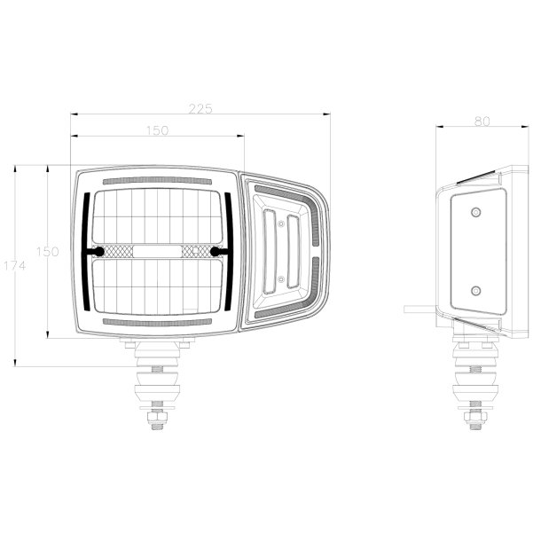 OZZ XH1 LED sneplovslygte