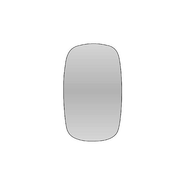 150 x 253 mm. strkt konveks spejlglas (R300) 