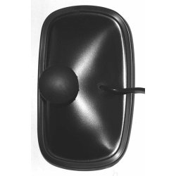 Vidvinkelspejl 24V med bolt og h�ndhjul St�rk konveks R300 mm.