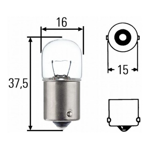 Signal pre 24V/5W R5W BA15S Heavy Duty