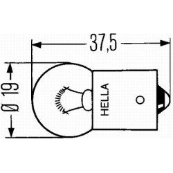 Signal p�re 12V/5W R5W BA15S