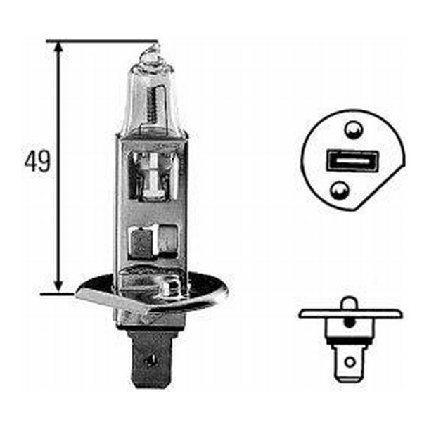 Halogen pre H1 24V/70W P14,5S Double power