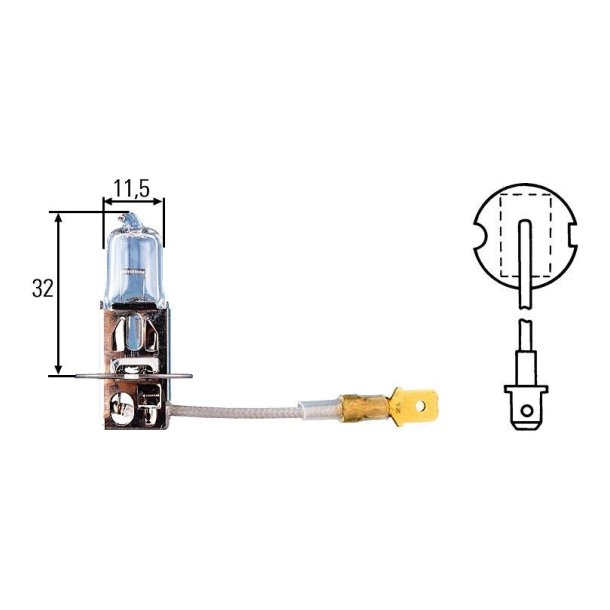 Halogen pre H3 12V/55W PK22S