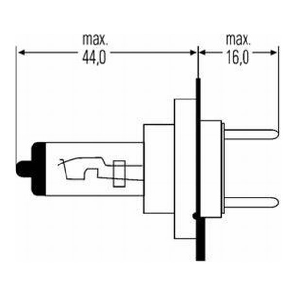 Halogen pre H7 12V/55W PX26D Long life