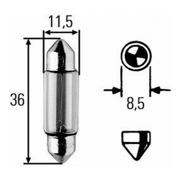 Pinol pre 12V/5W C5W SV8,5-8 11x35 mm