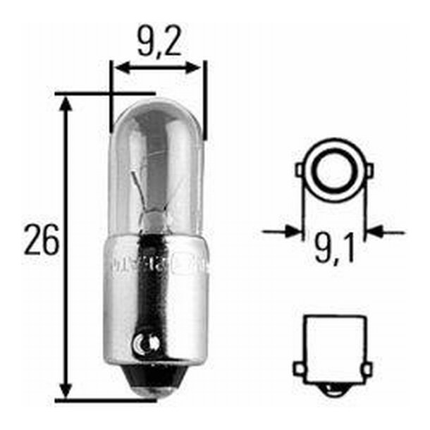 Signal pre 24V/7,5W BA9S Heavy Duty