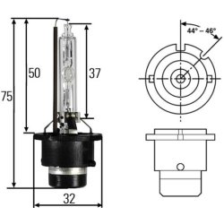 Xenon pre D2S 35W P32D-2 4300K