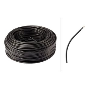 Ledning DI 1 x 1,5kv rund/sort 50 m.