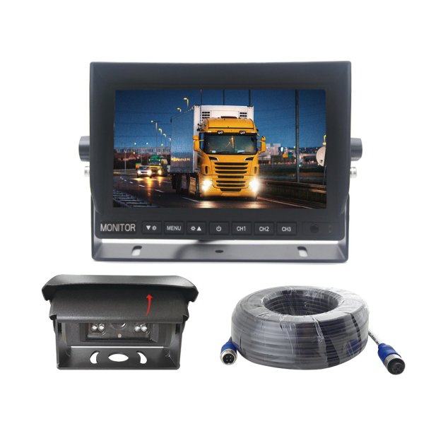 Kamera system 7" LCD skrm 12/24V