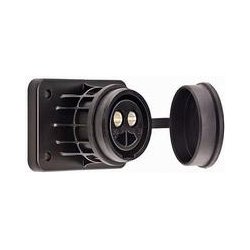 STIKDSE 2-polet NATO sort kunststof 24V (35 m2)