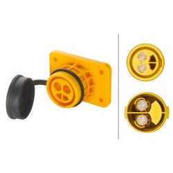 STIKDSE 2-polet NATO gul kunststof 24V (50 m2)