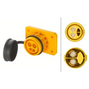 STIKDSE 2-polet NATO gul kunststof 24V (50 m2)